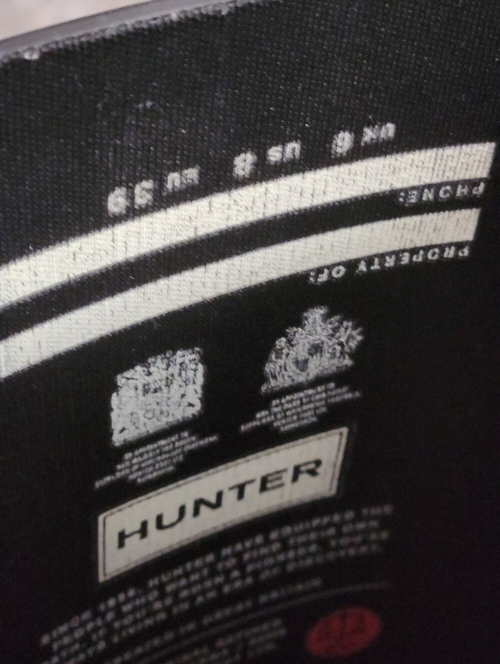HUNTER Wellies Matt Black Riding Rain Boots - Picture 3 of 8
